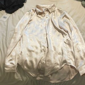 Princess Polly Oversized Satin Shirt